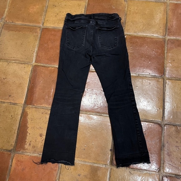 GAP Black Skinny Bootcut Crop Kick Jeans Size 28 Women’s - Picture 3 of 7